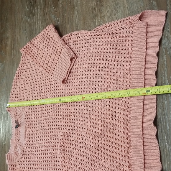 (XL) Amanda Green Crochet Sweater Oversized Relaxed Fit Bohemian Indie Granny - Picture 4 of 8